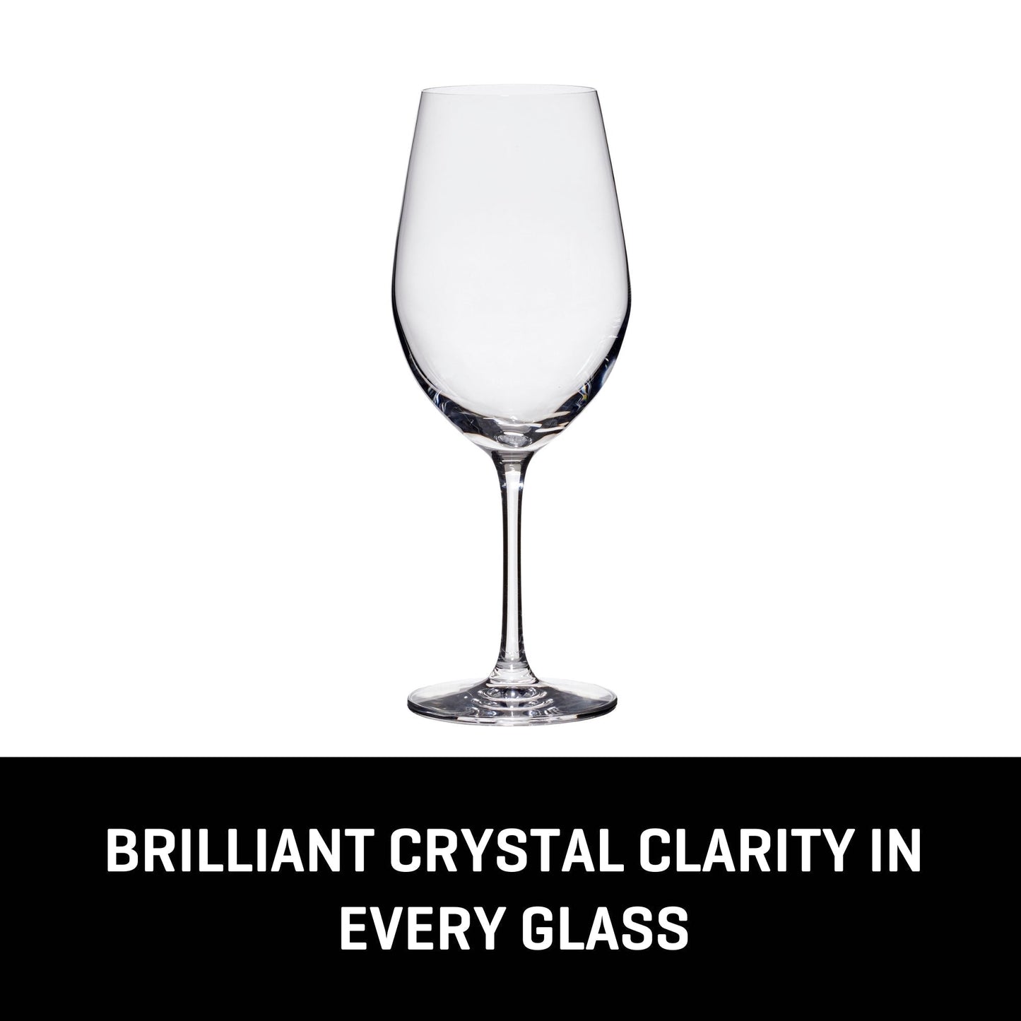Lucaris Tokyo Temptation Cabernet Glasses (4-Pieces), 16-ounce, Dishwasher Safe, Lead-free Crystalline