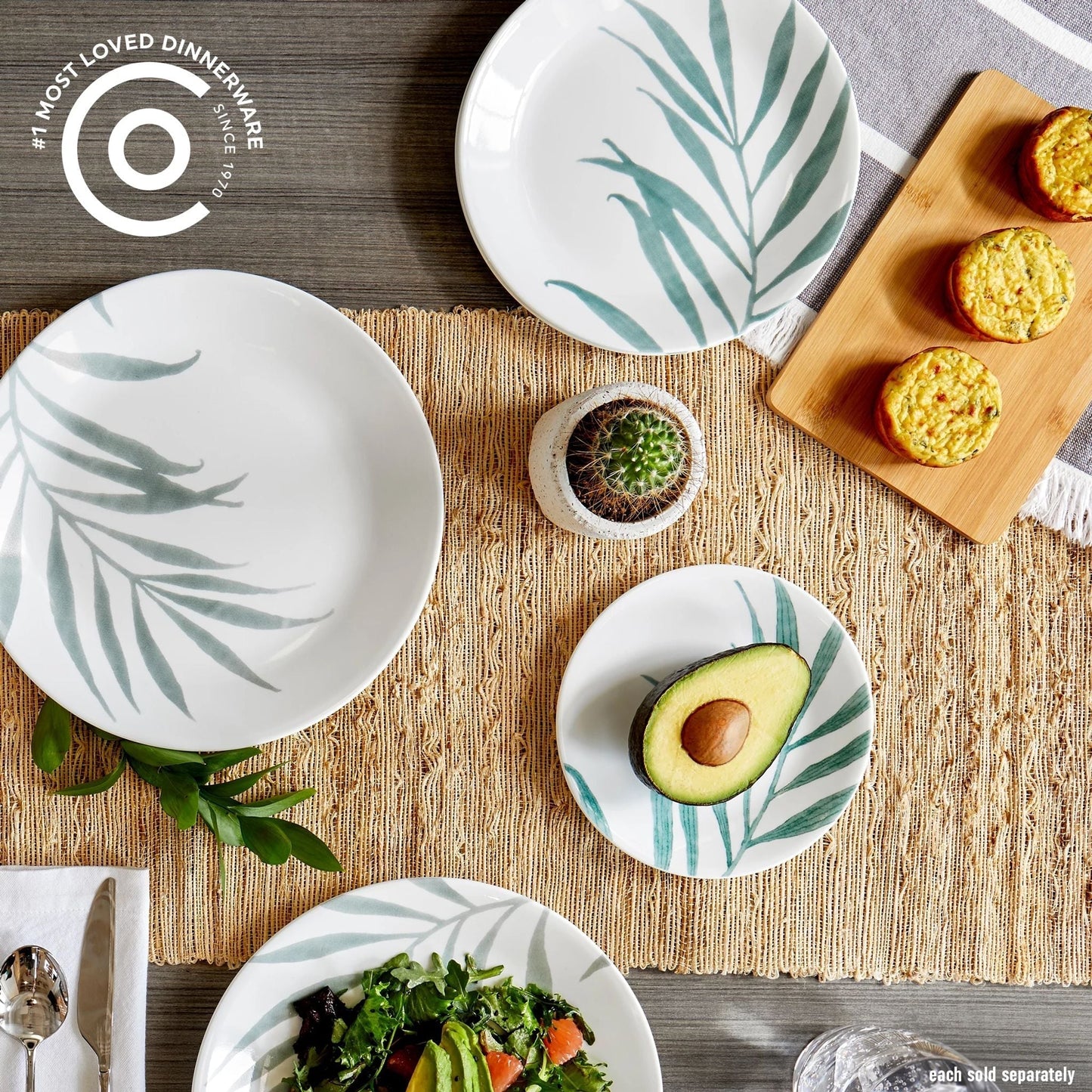 Corelle® Solar Print 6.75" Appetizer Plate, EXCLUSIVE