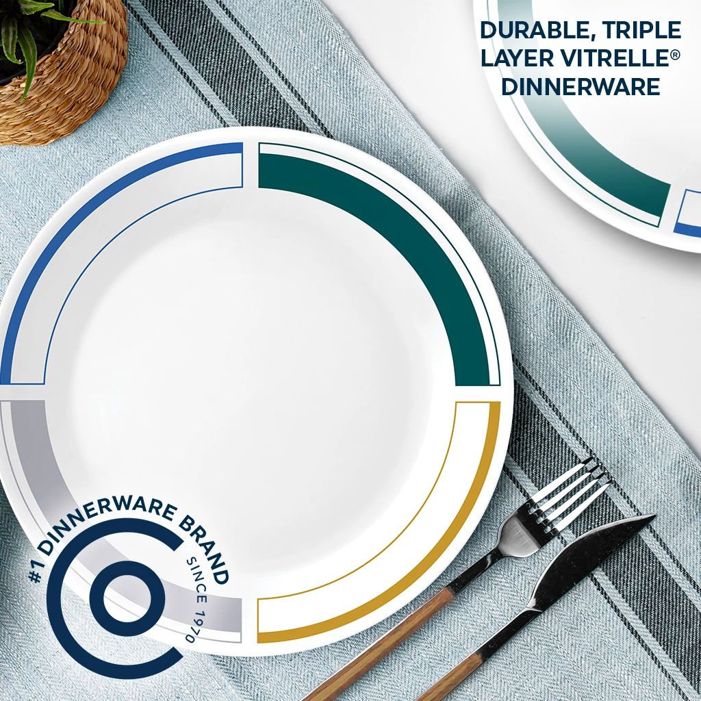 Corelle® Color Block 10.25" Dinner Plate