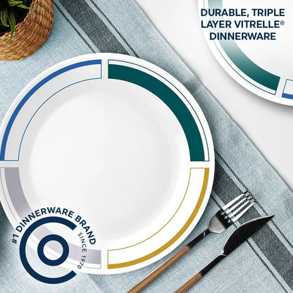Corelle® Color Block 10.25" Dinner Plate